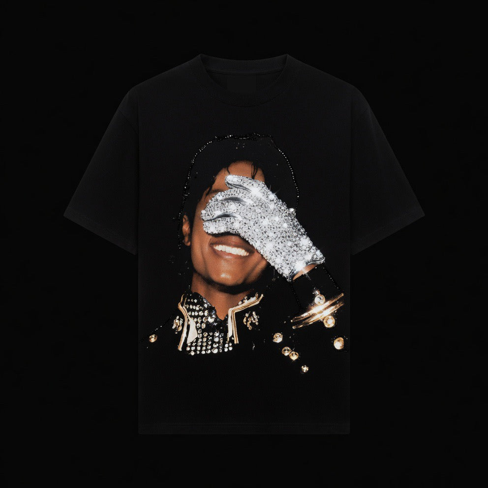 Micheal Jackson Rhinestone T-Shirt