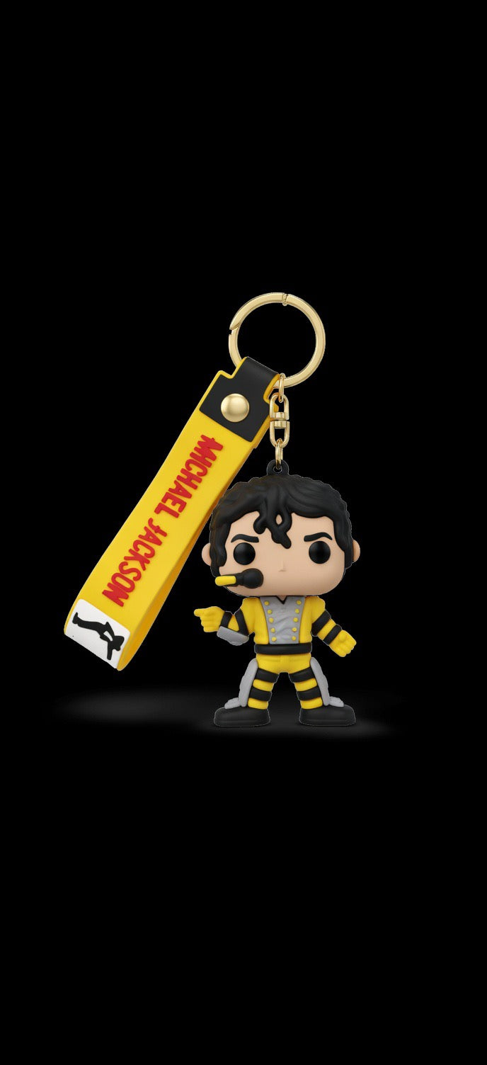 Micheal Jackson Funko Pop Style Keychain