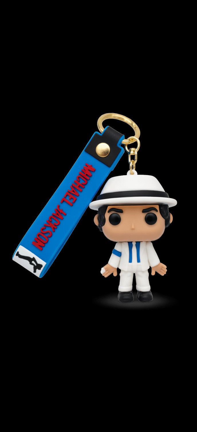 Micheal Jackson Funko Pop Style Keychain