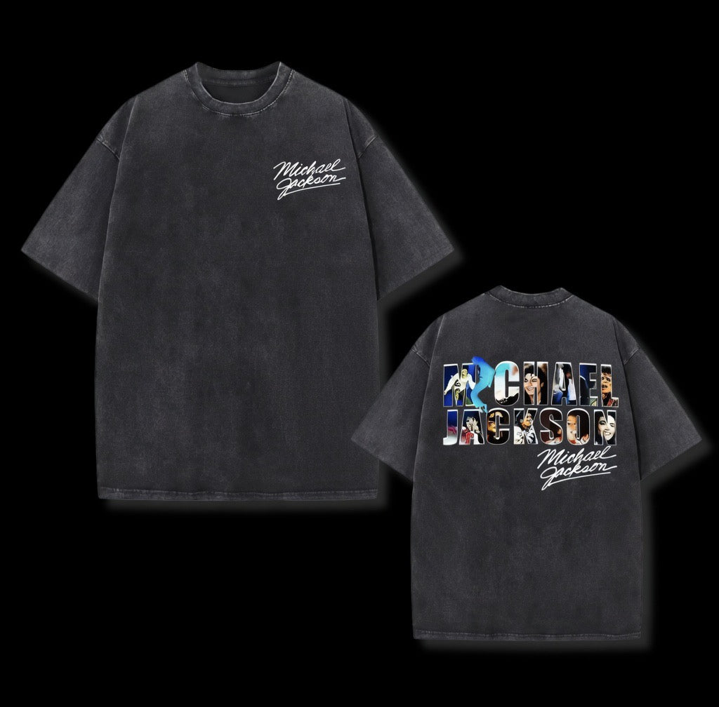 Micheal Jackson Vintage Acid Wash “Saga” T shirt